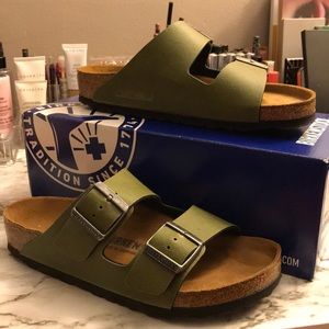 Green Arizona Birkenstocks